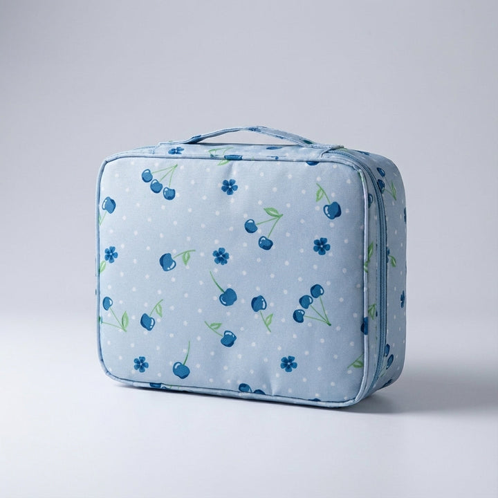 Duurzame compacte makeuptas met waterafstotend materiaal, ideaal voor dames en dagelijks gebruik.