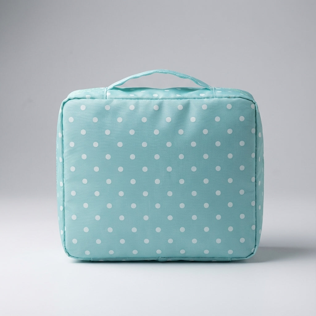 Compacte make-up reistas voor dames, perfect voor het georganiseerd opbergen van make-up en accessoires.