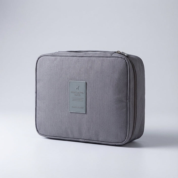 Compacte make-up tas voor reizen, past gemakkelijk in elke koffer en houdt je make-up veilig.