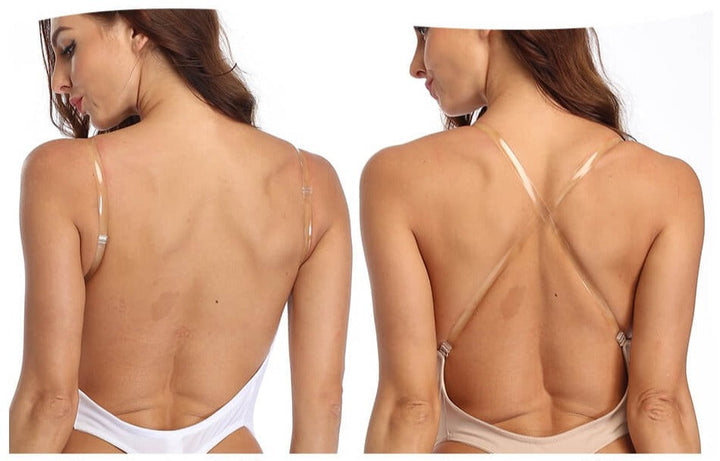 Onzichtbare dames bodyshaper met diepe V-hals en rugloos design voor een glad silhouet.