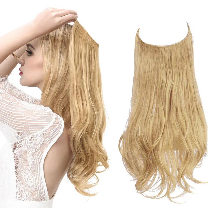 Natuurlijk uitziende echthaar extensions voor dames, perfect voor extra lengte.