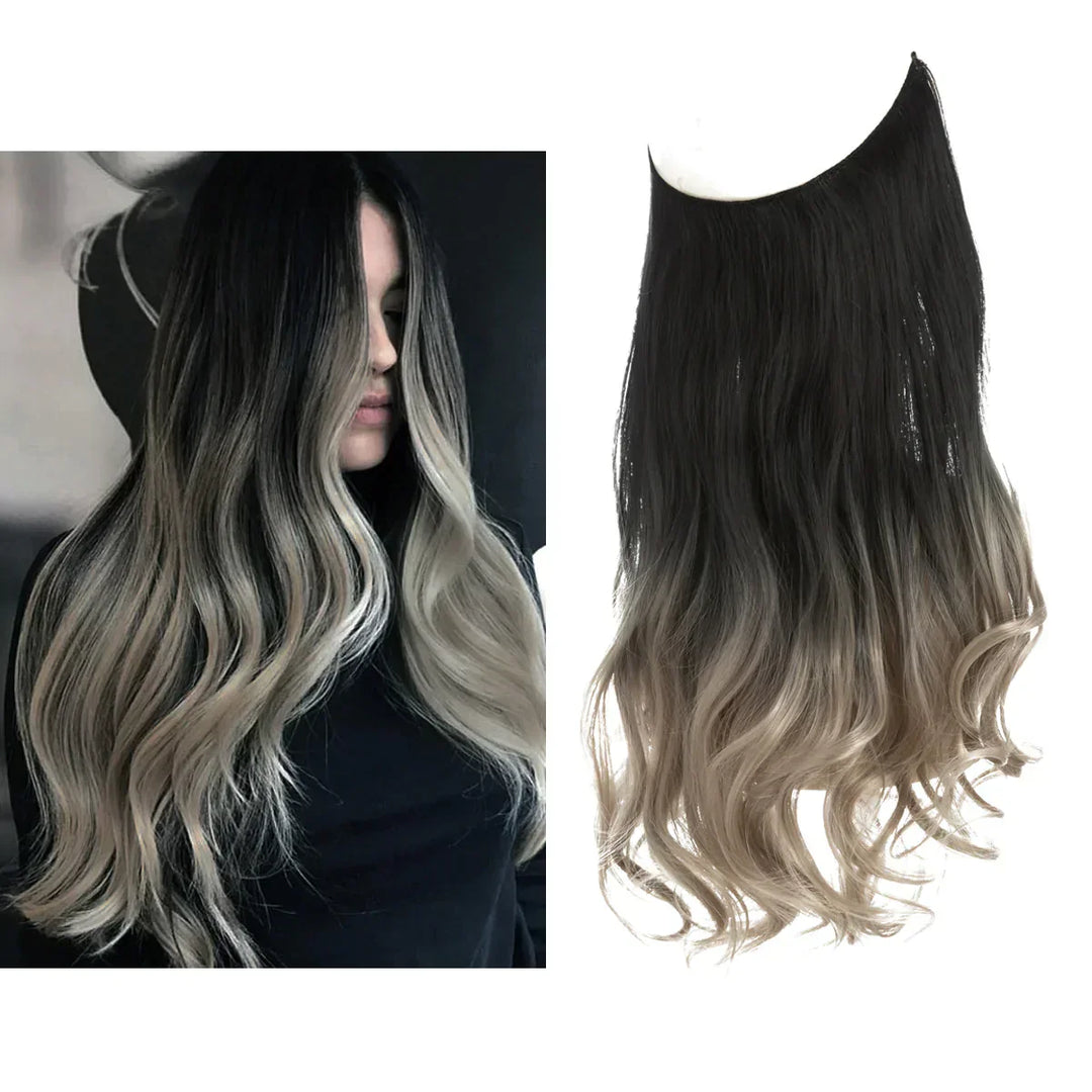 Gemakkelijk aan te brengen echthaar extensions voor dames, direct resultaat.
