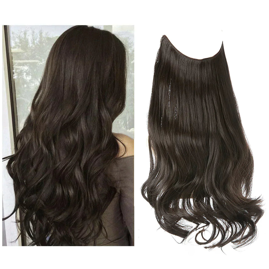 Echthaar extensions, clip-in systeem voor snelle volume en lengte transformatie.