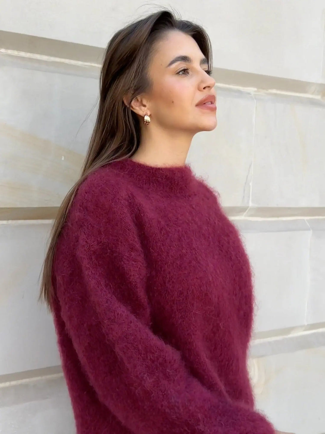 Stijlvolle dames trui, elegant en comfortabel, geschikt voor zowel casual als chique herfst-outfits.
