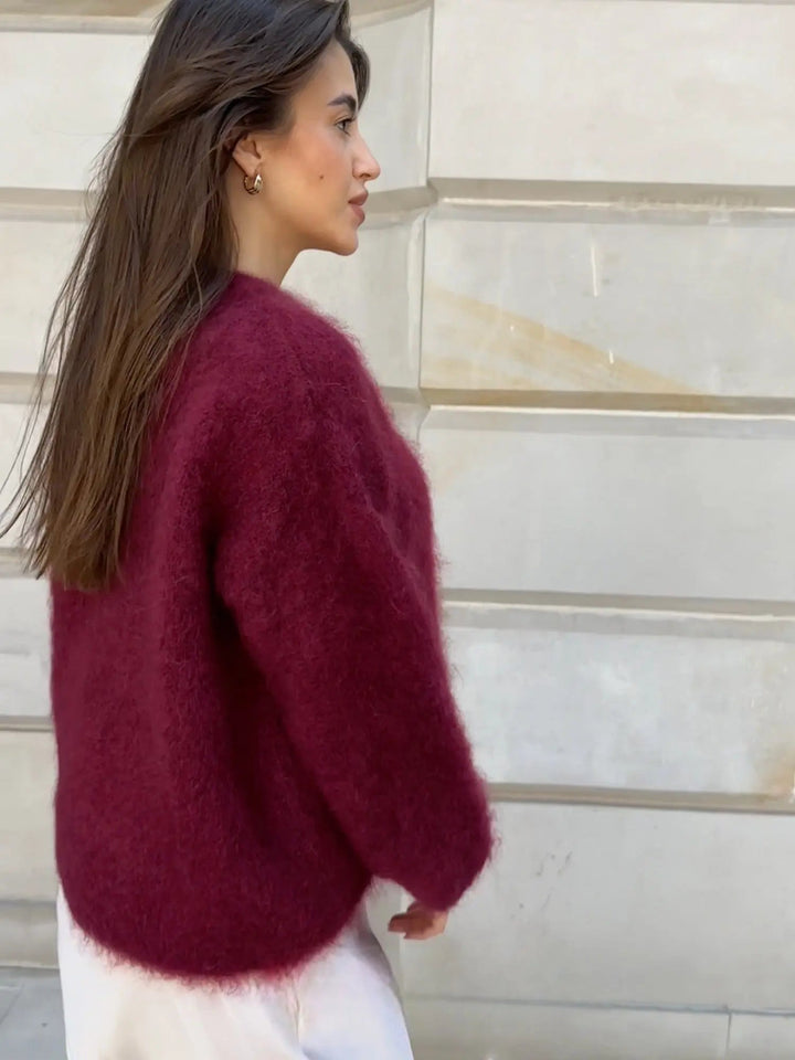 Elegante dames trui met comfortabele pasvorm, veelzijdige stijlvolle bovenkleding voor alle seizoenen.