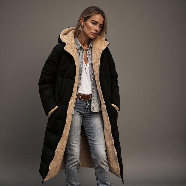 "Dames fleecejas wintermode, stijlvolle warme jas met zachte fleece, lichtgrijs met klassieke pasvorm voor casual en chique o