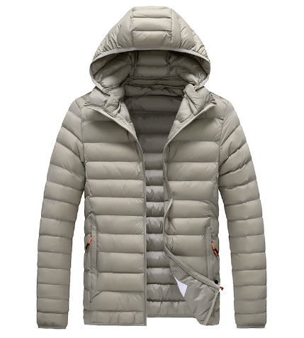 Stijlvolle casual dames gewatteerde jas met rits en capuchon, perfect voor dagelijks gebruik.