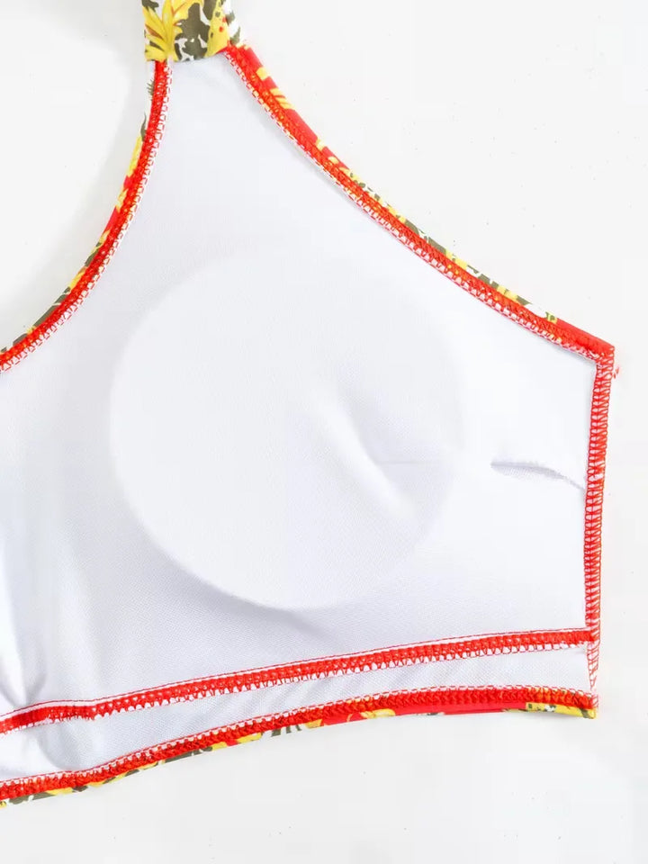 Chique dames halter cover-up set met shorts, voor een elegante look op vakantie.