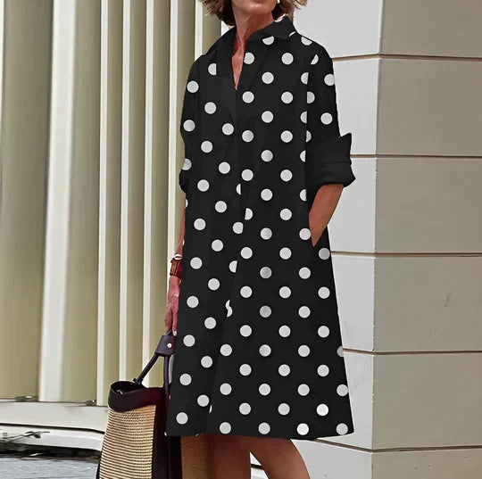 Comfortabel dames overhemd met ademende stof, perfect voor lange dagen op kantoor met behoud van elegantie.