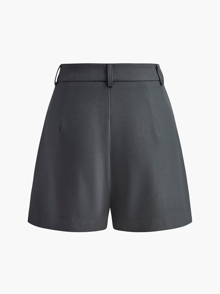 Hoge kwaliteit dames korte broek, hoge taille, regular fit, comfortabele zomer essential.
