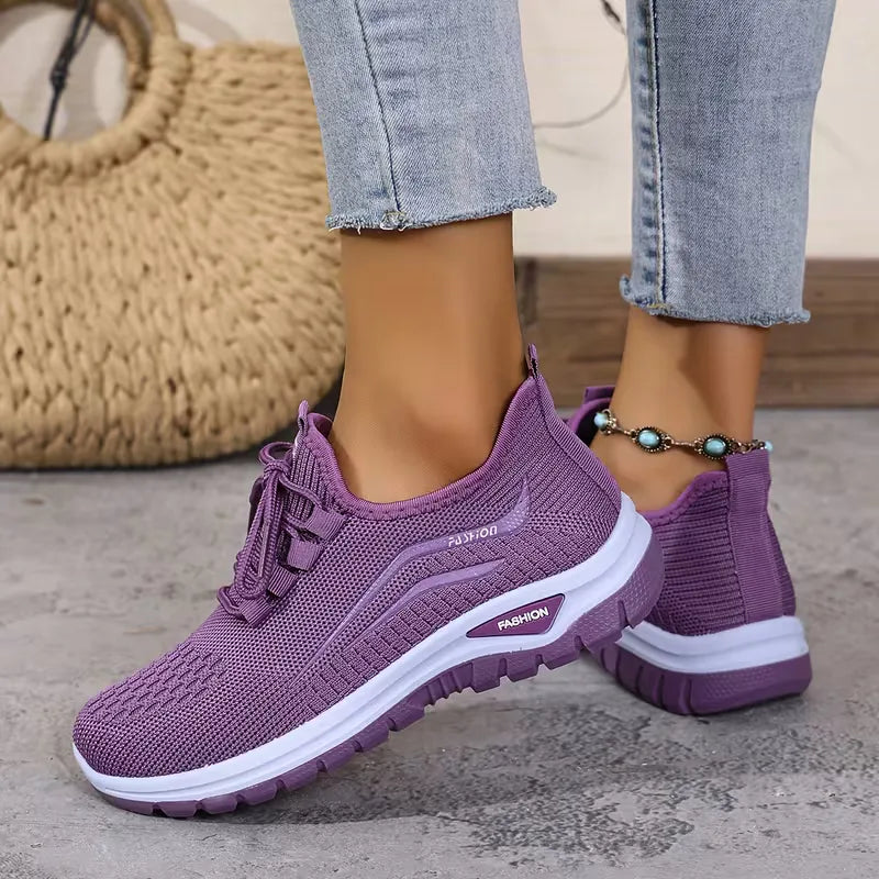 Ademende dames casual sneaker, lage cut, optimaal comfort voor elke dag.