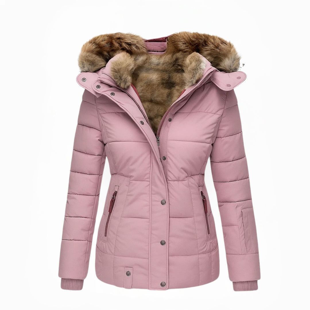 Veelzijdige dames winterjas lang, met capuchon voor een elegante en warme winterlook.