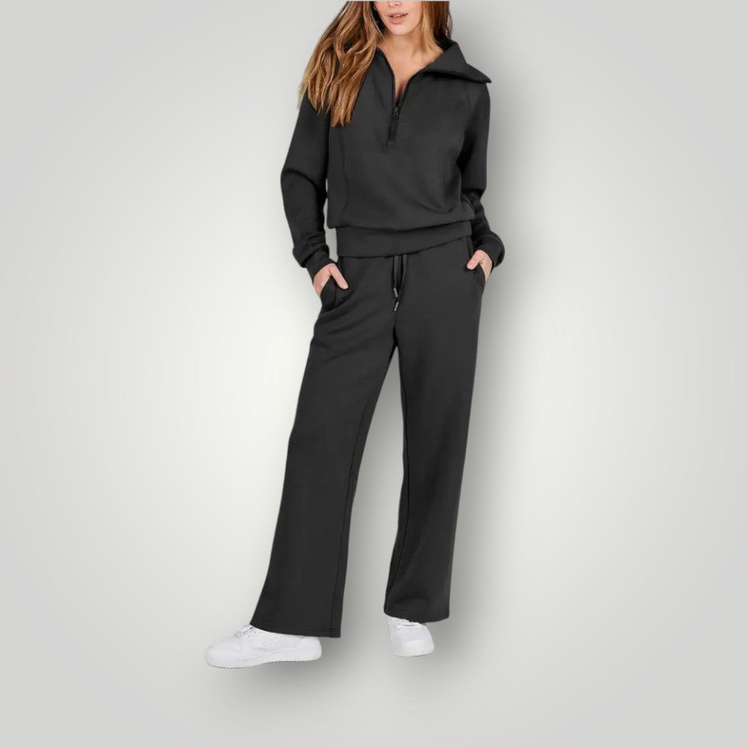 Zachte dames set, ontworpen voor comfort. Stijlvol huispak, perfect als casual loungewear voor thuis.