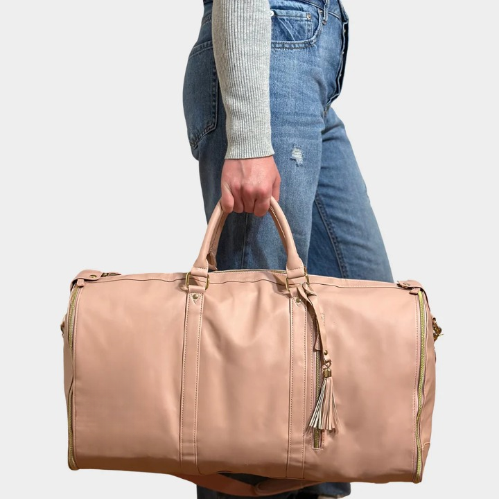 Compacte dames reistas Isabelle met slimme organisatievakken voor kreukvrije kleding; luxe handbagage.