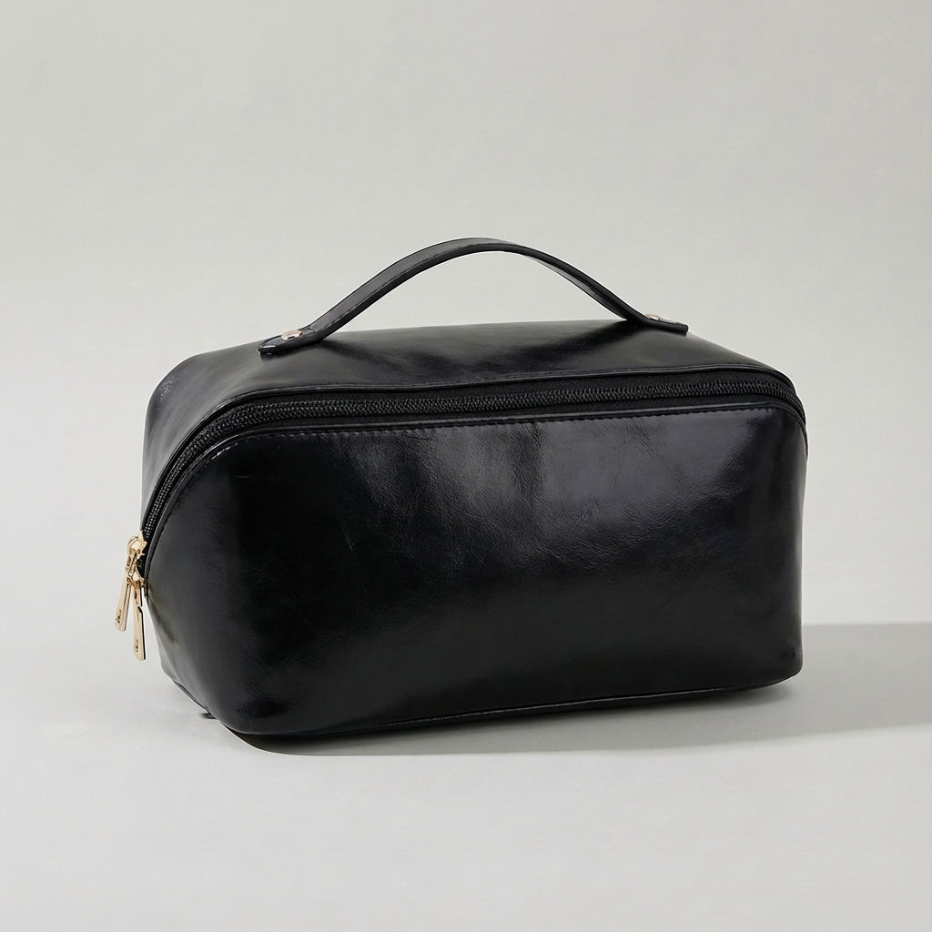 Handig reisaccessoire: compact opbergtasje voor make-up en persoonlijke verzorging onderweg.