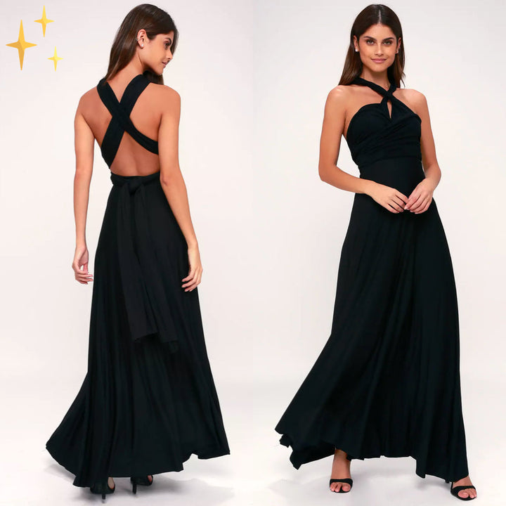 Luchtige dames zomerjurk. Deze comfortabele maxi wikkeljurk is perfect als casual jurk voor elke gelegenheid.