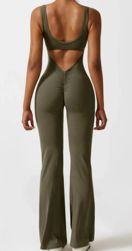Ademende dames bodysuit met holle details, ideaal voor yoga en Pilates.
