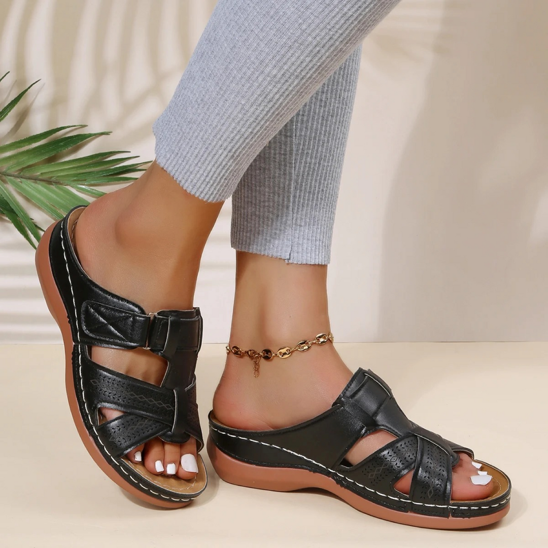 Dames open teen sandalen met comfortabele voetondersteuning, ideaal voor dagelijks gebruik in de zomer.