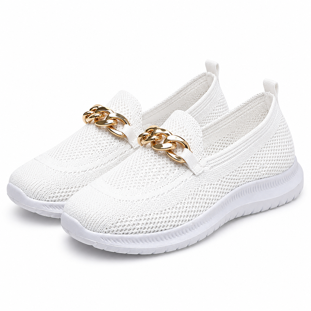 Comfortabele orthopedische instappers voor dames, ademend ontwerp met goede ondersteuning.