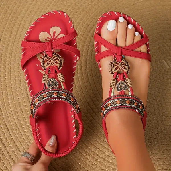Zomerse dames sandalen met orthopedisch comfort; elegant design en optimale voeten ondersteuning.