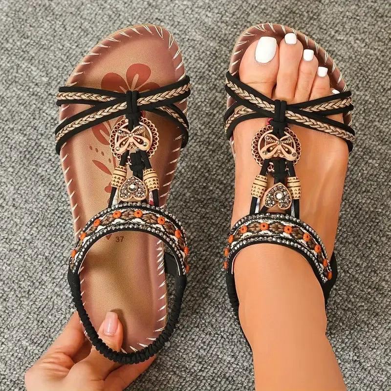 Beige orthopedische dames slippers; stijlvol, ondersteunend en ideaal voor de zomer mode.