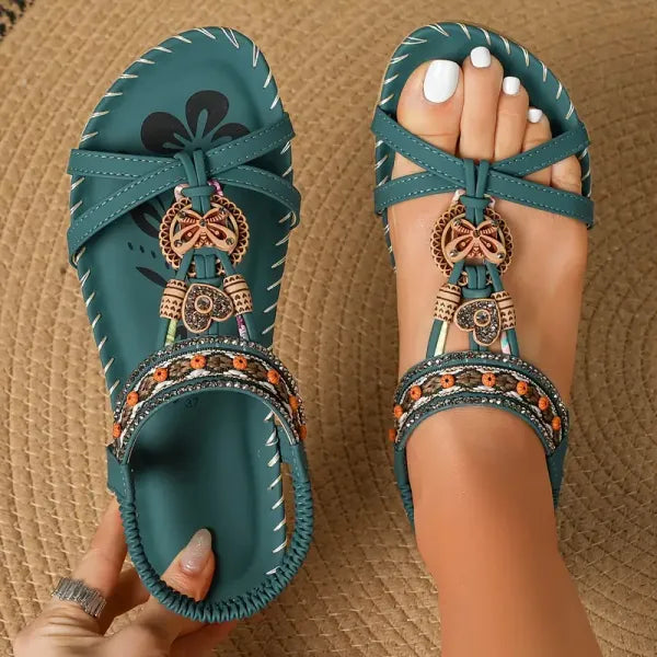 Sandalen voor dames met extra voeten comfort; orthopedisch design ideaal voor lange wandelingen.