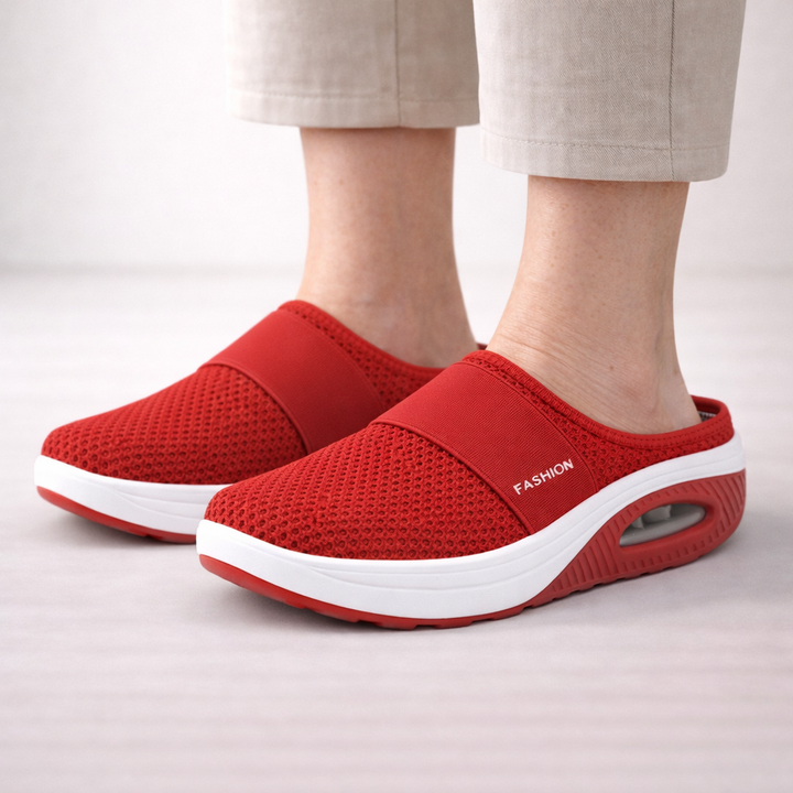 Gemakkelijke instappers Lily; orthopedische dames sandalen voor comfort en optimale voetondersteuning.