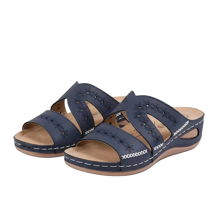 Dames orthopedische sandalen voor ultiem voetcomfort en ondersteuning. Ideaal bij hielspoor, fasciitis plantaris.