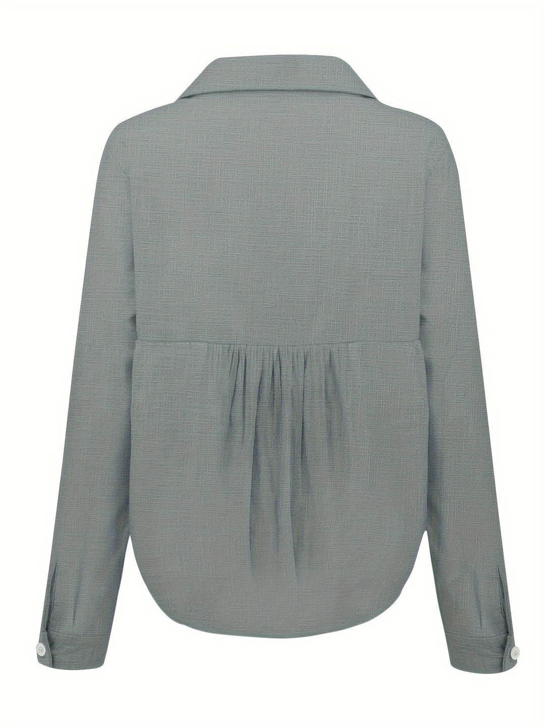 Elegant dames overhemd met lange mouwen, knoopsluiting. Veelzijdige blouse, perfect voor een casual of chique lente/zomer outfit.