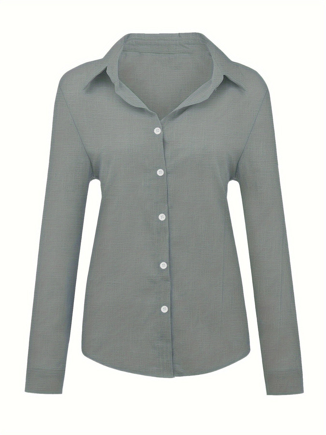 Comfortabele dames blouse met lange mouwen, knopen. Casual stijl, verkrijgbaar in diverse kleuren voor lente en zomer.