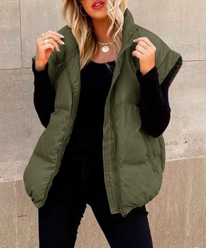 Comfortabel dames puffer gilet Cléo, mouwloos en stijlvol voor casual winter- en herfstmode.