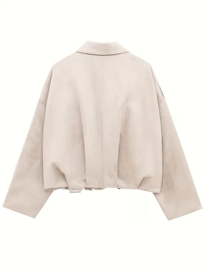 Zwart oversized bomberjack voor vrouwen, comfortabel en veelzijdig voor elk seizoen.