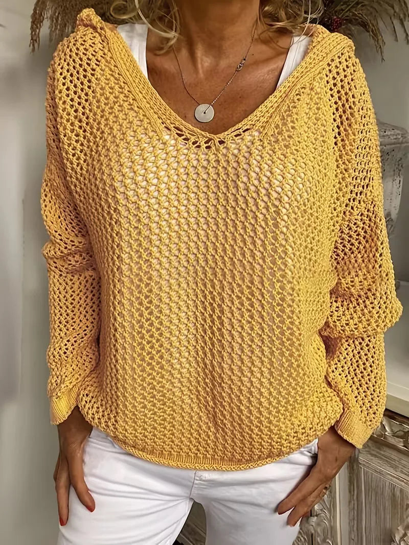 Trendy dames oversized capuchontrui voor relaxte look. Combineert comfort met stijl voor lente/zomer.