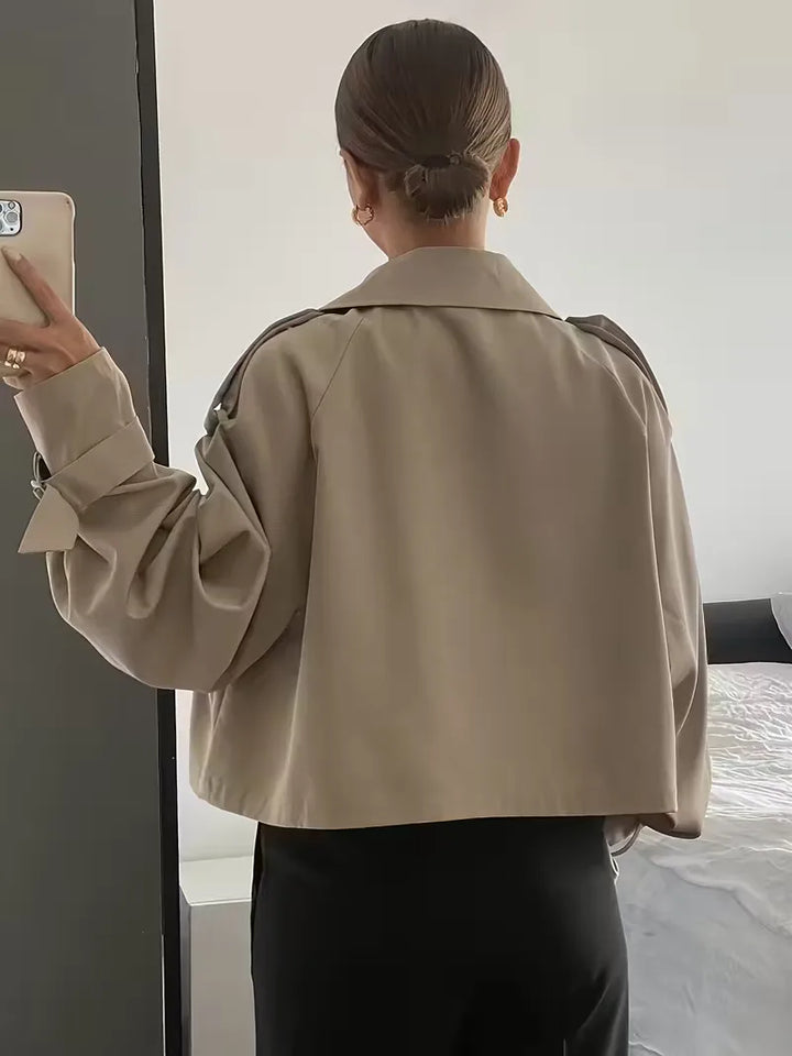 Casual chique oversized dames trenchcoat, veelzijdig voor dagelijks gebruik, een must-have.