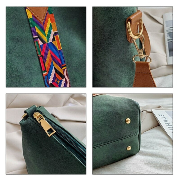 Ruime PU leren shopper met veel vakken, ideale damestas voor dagelijks gebruik en een georganiseerde look.