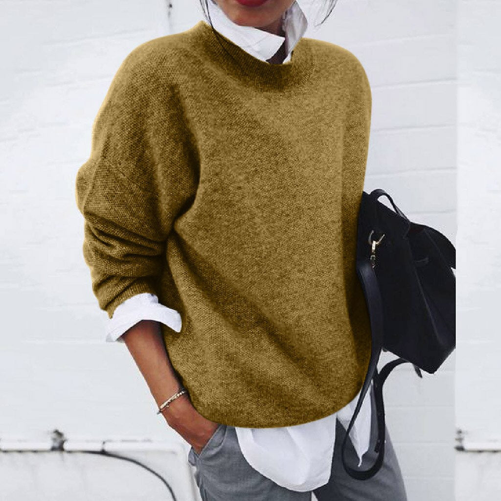 Dames pullover, elegant en comfortabel, ideaal voor casual of formele wintermode.