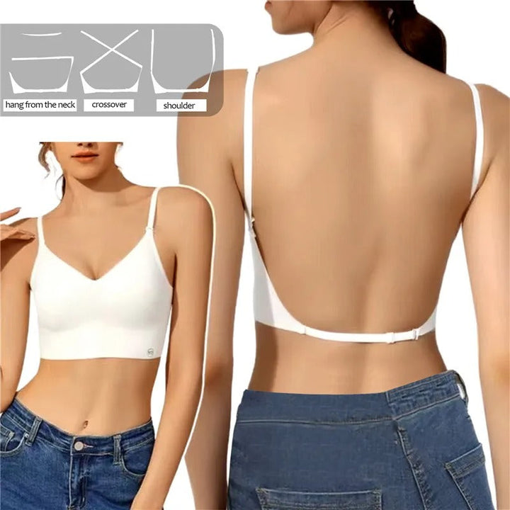 Elegante dames push-up beha voor open rug, moderne lingerie die onzichtbare ondersteuning biedt. Ideaal voor zomerjurken.