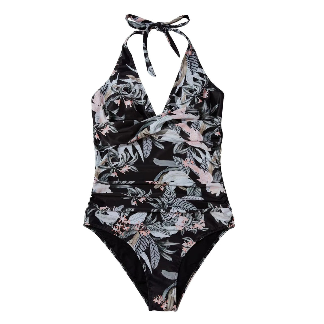 Close-up van de push-up bikinitop, toont de textuur en de ondersteuning. Dames badmode detail.