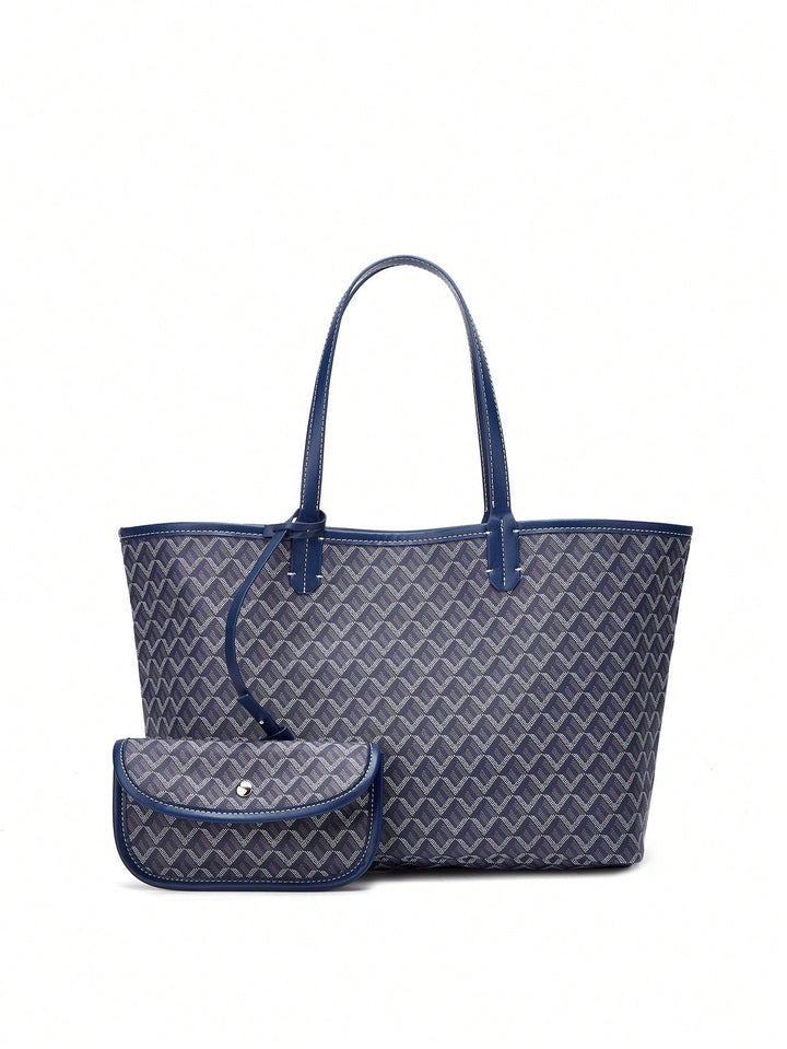 Trendy PVC schoudertas, casual design en ruim, ideaal voor de modebewuste dame.