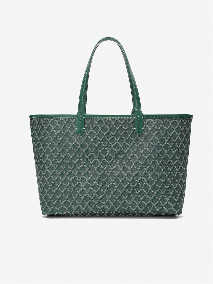 Stijlvolle ruime PVC schoudertas voor dames, met comfortabele hengsels. Een praktische accessoire.