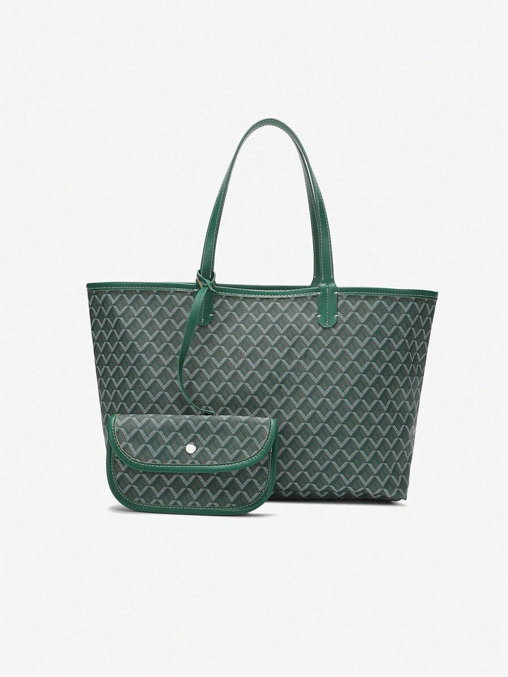 Grote casual PVC tote bag voor dames, duurzaam en lichtgewicht, ideaal voor werk of vrije tijd.