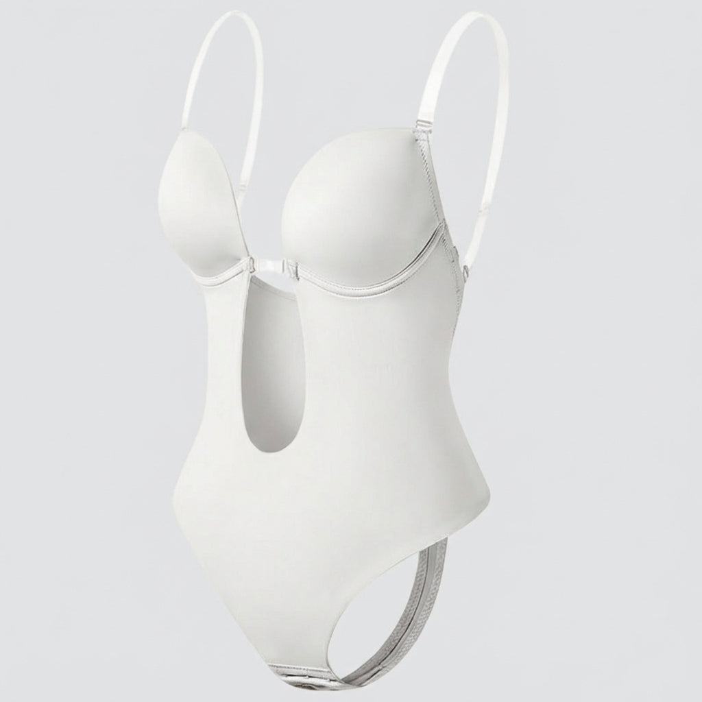 Dames diepe V-hals body shaper, rugloos en comfortabel, perfect voor een gestroomlijnd figuur.