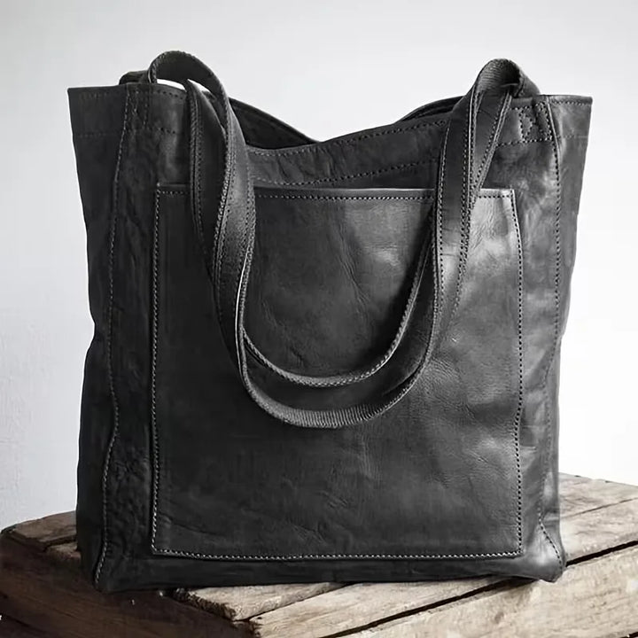 Casual dames shopper met magnetische sluiting, ruime tas van PU-leer voor dagelijks gebruik en reizen.