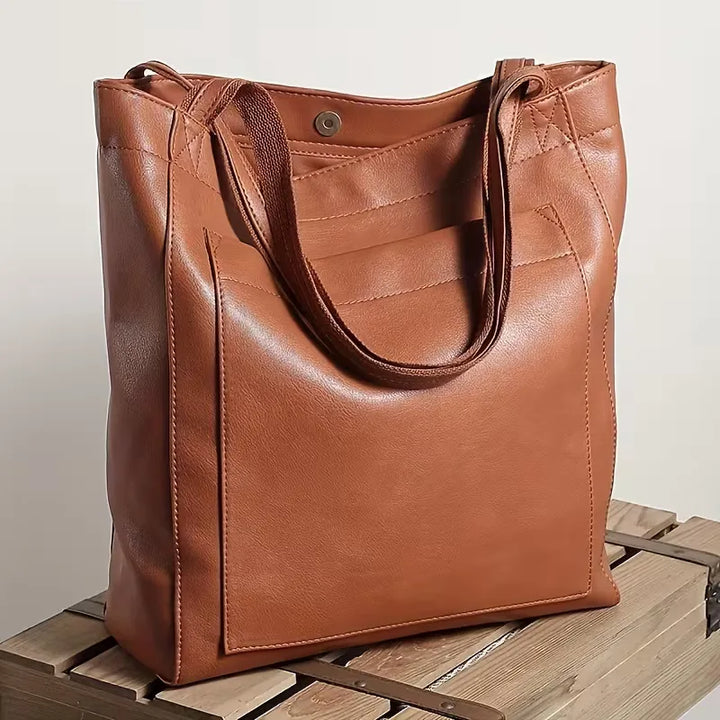 Moderne dames shopper van PU-leer, met stevige magnetische sluiting, perfecte veelzijdige accessoire.