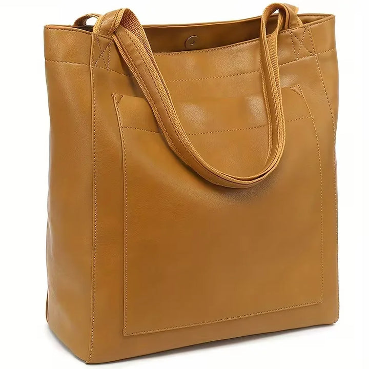 Comfortabele dames shopper van PU-leer met magnetische sluiting, ruime tas voor al je benodigdheden.