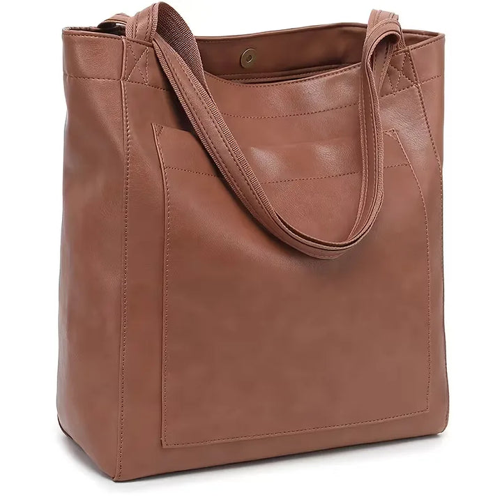 Duurzame dames shopper tas, PU-leer met magnetische sluiting. Een elegante en praktische schoudertas.