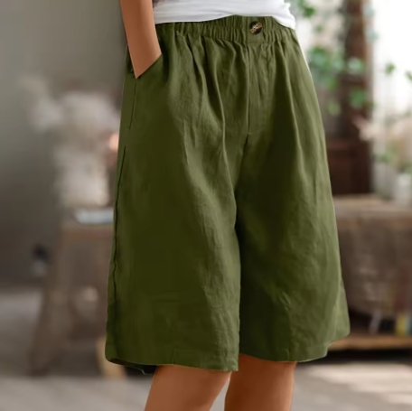 Comfortabele dames shorts met elastische taille en relaxed fit. Perfect voor zomerse casual outfits.
