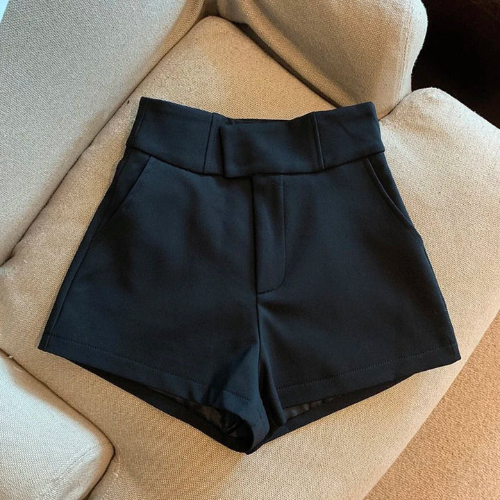 Dames shorts met hoge taille, comfortabel en veelzijdig, ideaal voor casual zomerkleding en een modieuze look.