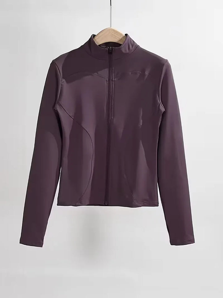 Urban style dames trackjacket slim fit, met duimgaten, voor een trendy casual uitstraling.