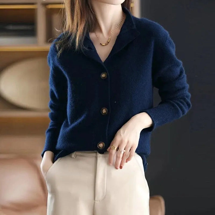 Dames stijlvol gebreid cardigan vest met knopen voor lente/herfst; elegant & veelzijdig.